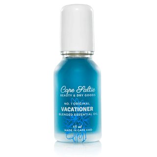 Vacationer Blended Essential Oil Natural Perfume made with organic jojoba oil blue tansy peppermint spearmint cinnamon anise blend