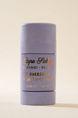 "Blue Butterfly" Flowerfruit Farmer's Market Vegan Oil Lip Balm, 25 ml. — Lavender, Cotton Candy Made on Cape Cod