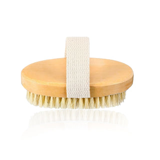 Lymphatic Massage Detoxifying Gel + All-Natural Bristle Dry Brush — Energizing & Purifying Total Body Glow Treatment