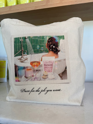 Cape Saltie — Dress for the Job You Want “Sassy Beach” Tote 🌾🛁🌸🫧