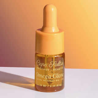 "Nourish" Omega Glow Facial Massage Oil - PM , 10ml. — Pumpkin Seed Oil • Flaxseed Oil • Organic Avocado Oil Cape Cod Nantucket Facial Massage Oil 