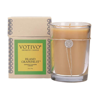 Votivo Aromatic Candle-Island Grapefruit with Soy Wax, 6.8oz ⁠— Smells Like tropical citrus and fruity florals