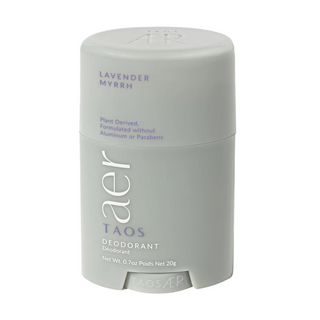 Taos AER Deodorant Mini in Lavender Myrrh, 0.7oz. — Plant Derived & Formulated Without Aluminum & Parabens