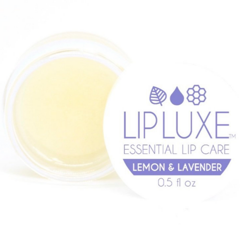 Mizzi Cosmetics LipLuxe Lemon & Lavender Lip Balm, 0.5 fl oz. — Made with Honey, Vitamin E, Coconut Oil