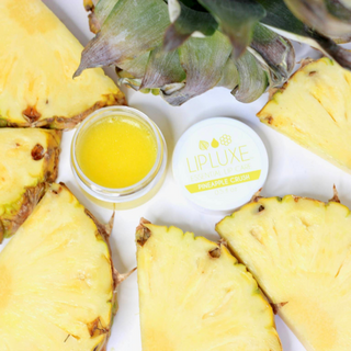 Mizzi Cosmetics LipLuxe Pineapple Lip Balm, 0.5 fl oz. — Made with Honey, Vitamin E, Coconut Oil