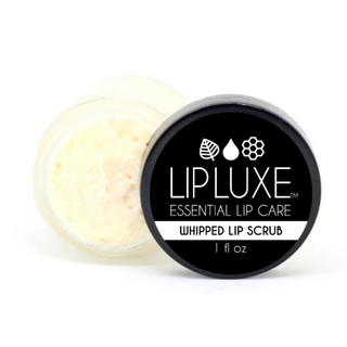Mizzi Cosmetics LipLuxe Whipped Lip Scrub, 1 fl oz. — Made with Natural Cane Sugar, Honey, Coconut & Essential Oils