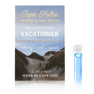 Vacationer Blended Essential Oil Natural Perfume made with organic jojoba oil blue tansy peppermint spearmint cinnamon anise blend